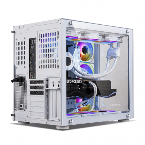 Ant Esports Crystal ARGB (E-ATX) Mid Tower Cabinet (White)