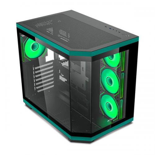 Ant Esports Crystal X11 ARGB (ATX) Mid Tower Cabinet (Green)