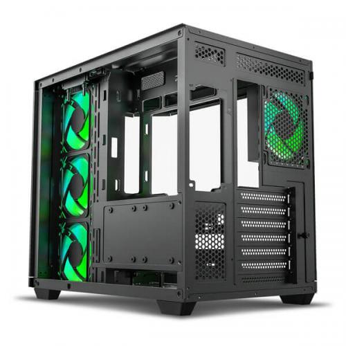 Ant Esports Crystal X11 ARGB (ATX) Mid Tower Cabinet (Green)