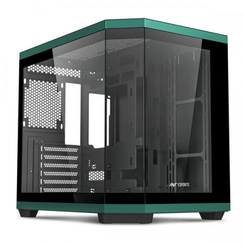 Ant Esports Crystal X11 ARGB (ATX) Mid Tower Cabinet (Green)