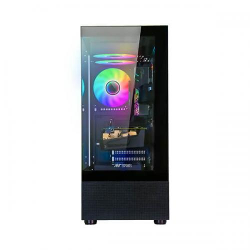 Ant Esports Crystal X2 ARGB (ATX) Mid Tower Cabinet (Black)