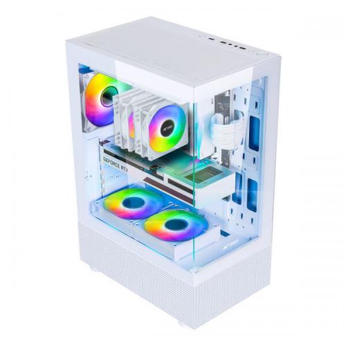 Ant Esports Crystal X2 ARGB (ATX) Mid Tower Cabinet (White)