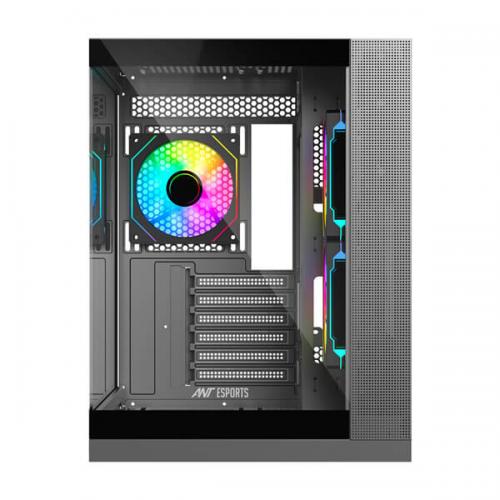 Ant Esports Crystal X4 ARGB (ATX) Mid Tower Cabinet (Grey)