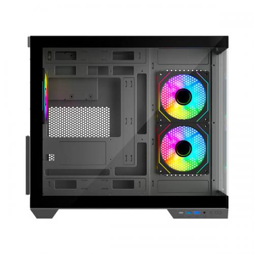 Ant Esports Crystal X4 ARGB (ATX) Mid Tower Cabinet (Grey)