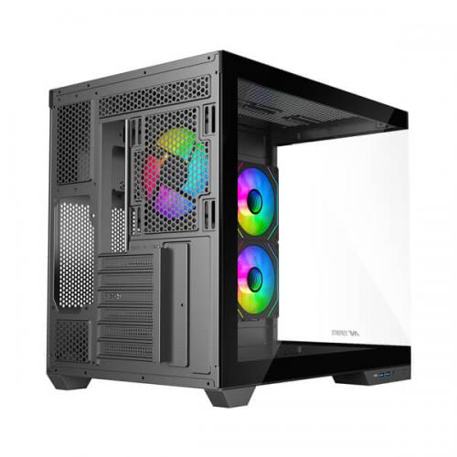 Ant Esports Crystal X4 ARGB (ATX) Mid Tower Cabinet (Grey)