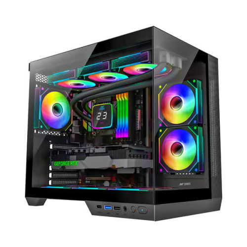 Ant Esports Crystal X4 ARGB (ATX) Mid Tower Cabinet (Grey)