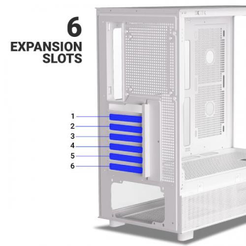 Ant Esports Crystal X6 ARGB White ATX Mid Tower Case