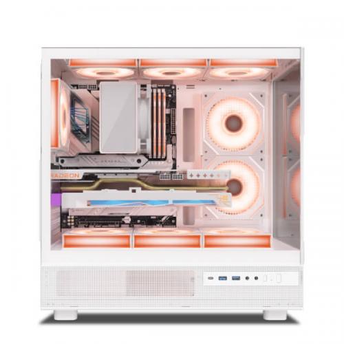 Ant Esports Crystal X6 ARGB White ATX Mid Tower Case