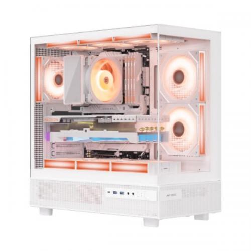 Ant Esports Crystal X6 ARGB White ATX Mid Tower Case