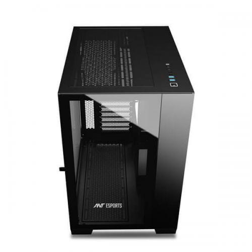 Ant Esports Crystal XL ARGB (ATX) Mid Tower Cabinet (Black)