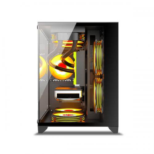 Ant Esports Crystal Z2 ARGB (M-ATX) Mid Tower Cabinet (Black)