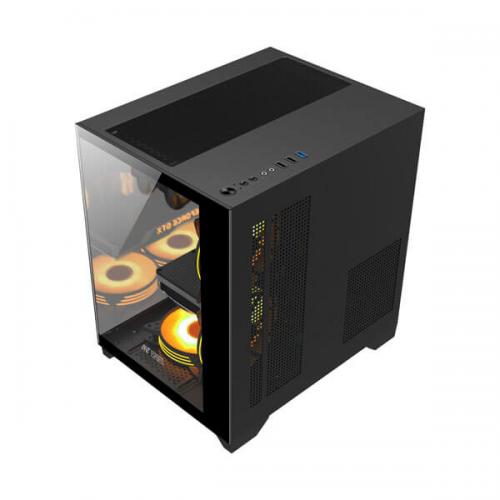 Ant Esports Crystal Z2 ARGB (M-ATX) Mid Tower Cabinet (Black)