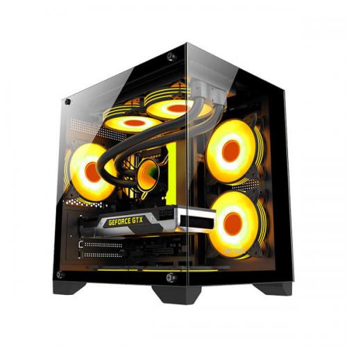 Ant Esports Crystal Z2 ARGB (M-ATX) Mid Tower Cabinet (Black)