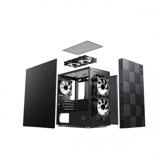 Ant Esports Elite 1000 PS (M-ATX) Mini Tower Cabinet (Black)