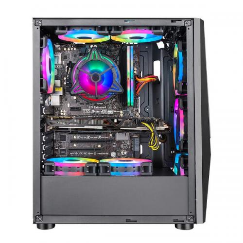 Ant Esports ICE-130AG RGB Cabinet (Matte Black)