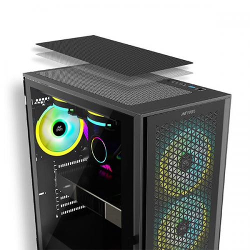 Ant Esports ICE-4000 RGB (ATX) Cabinet (Black)