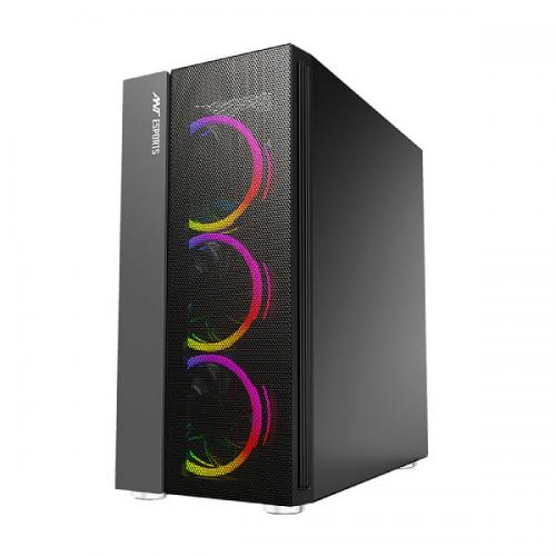 Ant Esports ICE-511MT Auto RGB Cabinet (Black)