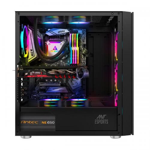 Ant Esports ICE-511MT Auto RGB Cabinet (Black)