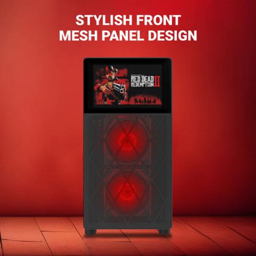 Ant Esports ICE Digital C3 ARGB (ATX) Mid Tower Cabinet (Black)