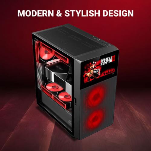 Ant Esports ICE Digital C3 ARGB (ATX) Mid Tower Cabinet (Black)