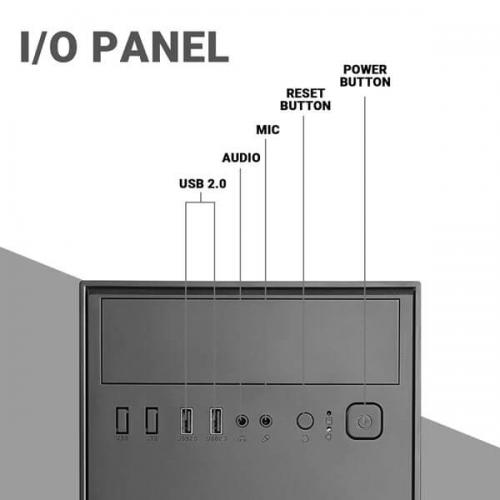 Ant Esports Si25 (ATX) Mid Tower Cabinet (Black)