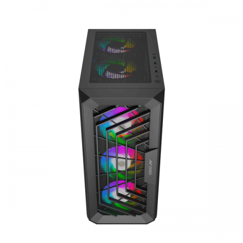 Ant Esports SX5 Auto RGB (ATX) Mid Tower Cabinet (Black)