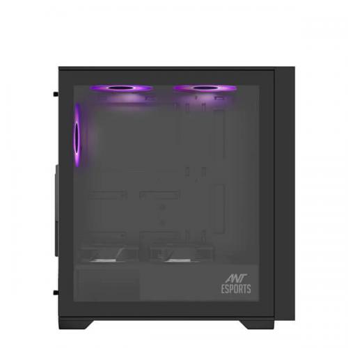 Ant Esports SX7 Auto RGB (ATX) Mid Tower Cabinet (Black)