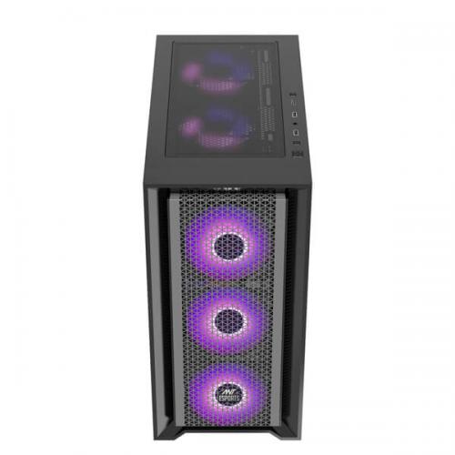 Ant Esports SX7 Auto RGB (ATX) Mid Tower Cabinet (Black)