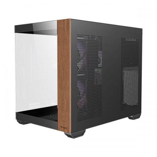 Antec CX600M Wood ARGB M-ATX Mini Tower Case (Black)