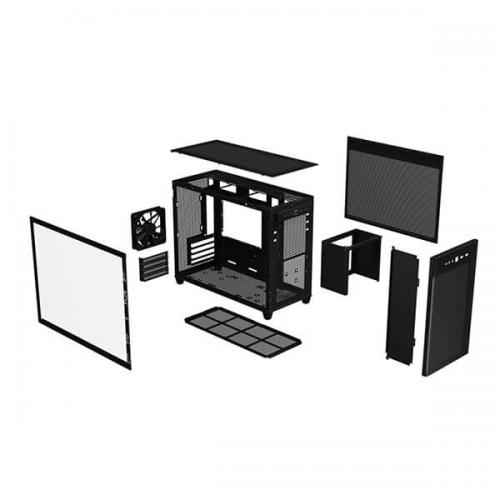 Asus Prime AP201 (M-ATX) Mini Tower Cabinet with Tempered Glass Side Panel (Black)