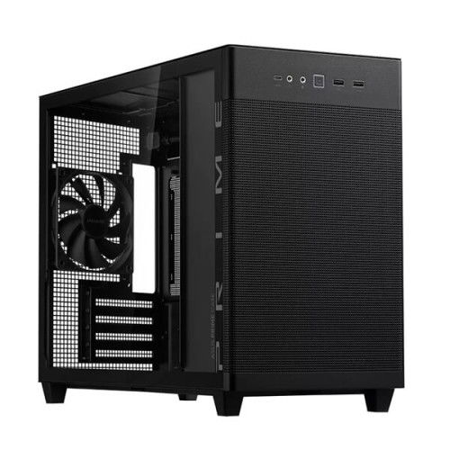 Asus Prime AP201 (M-ATX) Mini Tower Cabinet with Tempered Glass Side Panel (Black)