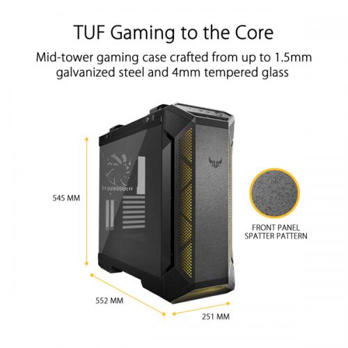 Asus TUF Gaming GT501 RGB Cabinet (Grey)