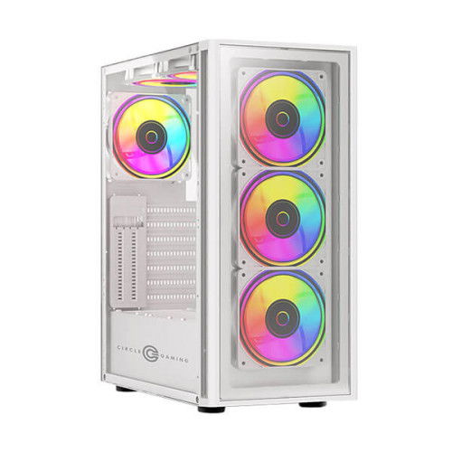 Circle Elegantor X5 ARGB (ATX) Mid Tower Cabinet (White)