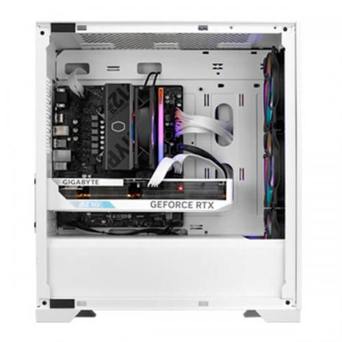 Cooler Master Elite 301 ARGB (M-ATX) Mini Tower Cabinet (White)