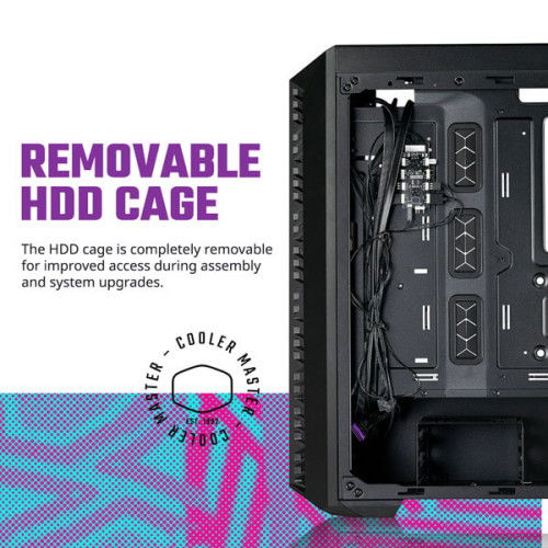 Cooler Master MasterBox MB520 Mesh ARGB (ATX) Mid Tower Cabinet (Black)