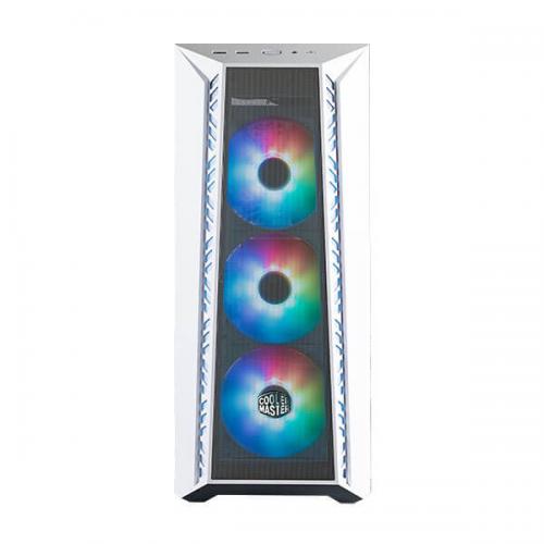 Cooler Master MasterBox 520 Mesh ARGB (E-ATX) Mid Tower Cabinet (White)