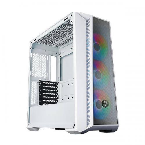 Cooler Master MasterBox 520 Mesh ARGB (E-ATX) Mid Tower Cabinet (White)