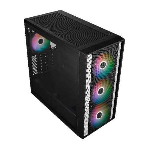 Cooler Master MasterBox 600 ARGB (E-ATX) Mid Tower Cabinet (Black)