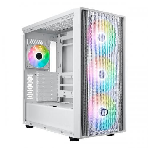 Cooler Master MasterBox 600 ARGB (E-ATX) Mid Tower Cabinet (White)