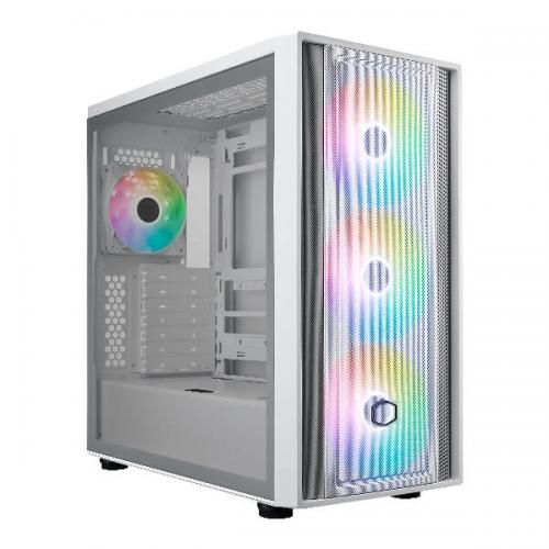 Cooler Master MasterBox 600 ARGB (E-ATX) Mid Tower Cabinet (White)