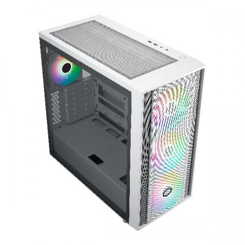 Cooler Master MasterBox 600 ARGB (E-ATX) Mid Tower Cabinet (White)