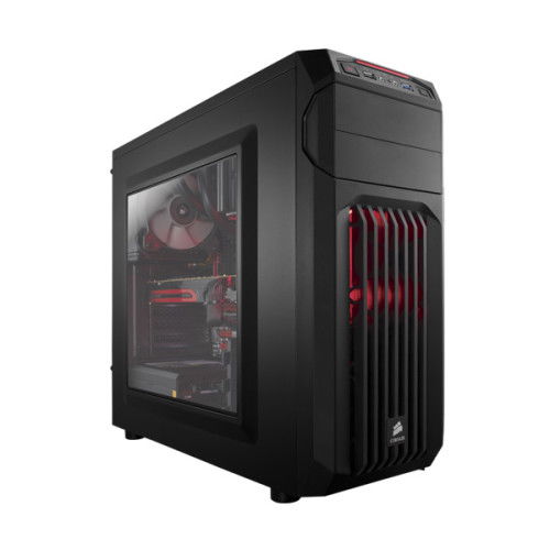 Corsair Spec-01 Red LED (ATX) Mid Tower Cabinet (Black)