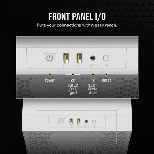 Corsair 3000D Airflow Mid-Tower (ATX) Cabinet (White)