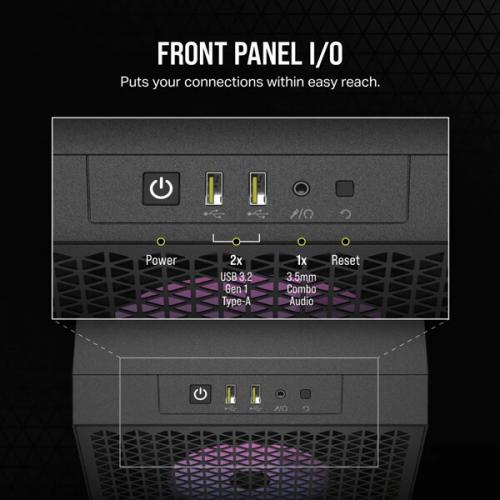 Corsair 3000D RGB Airflow Mid-Tower (ATX) Cabinet (Black)