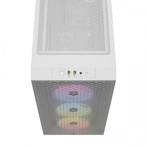 Corsair 3000D RGB Airflow Mid-Tower (ATX) Cabinet (White)