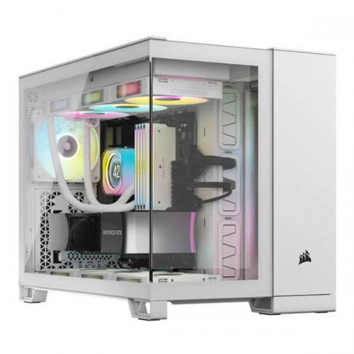 Corsair 2500X Airflow (M-ATX) Min Tower Cabinet (White)