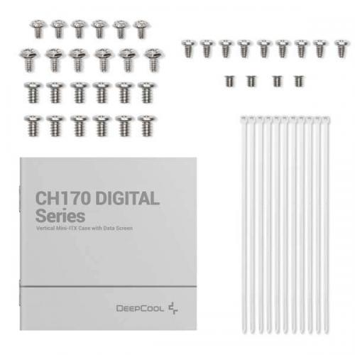 DeepCool CH170 Digital White Mini Tower Case