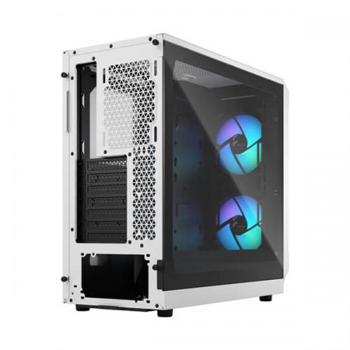 Fractal Design Focus 2 Mesh RGB TG Clear Tint (ATX) Mid Tower Cabinet (White)