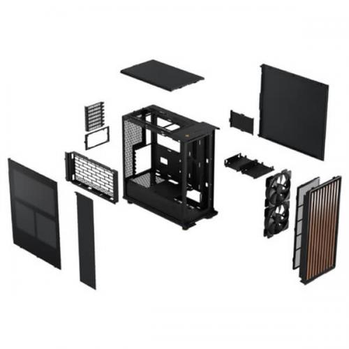 Fractal Design North Charcoal TG Dark (ATX) Mid Tower Cabinet (Black)