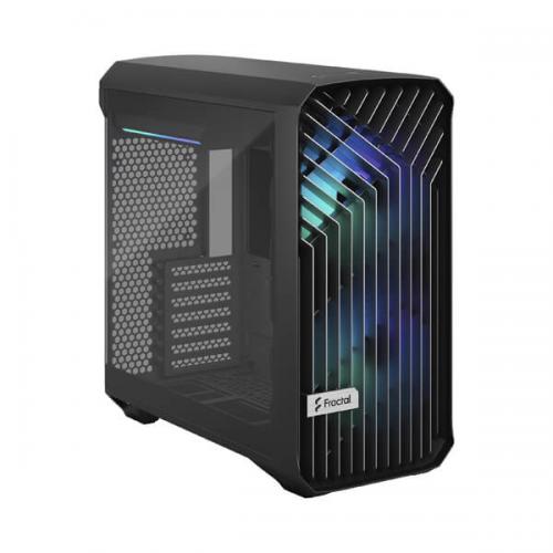 Fractal Design Torrent Compact TG Light Tint RGB (E-ATX) Mid Tower Cabinet (Black)